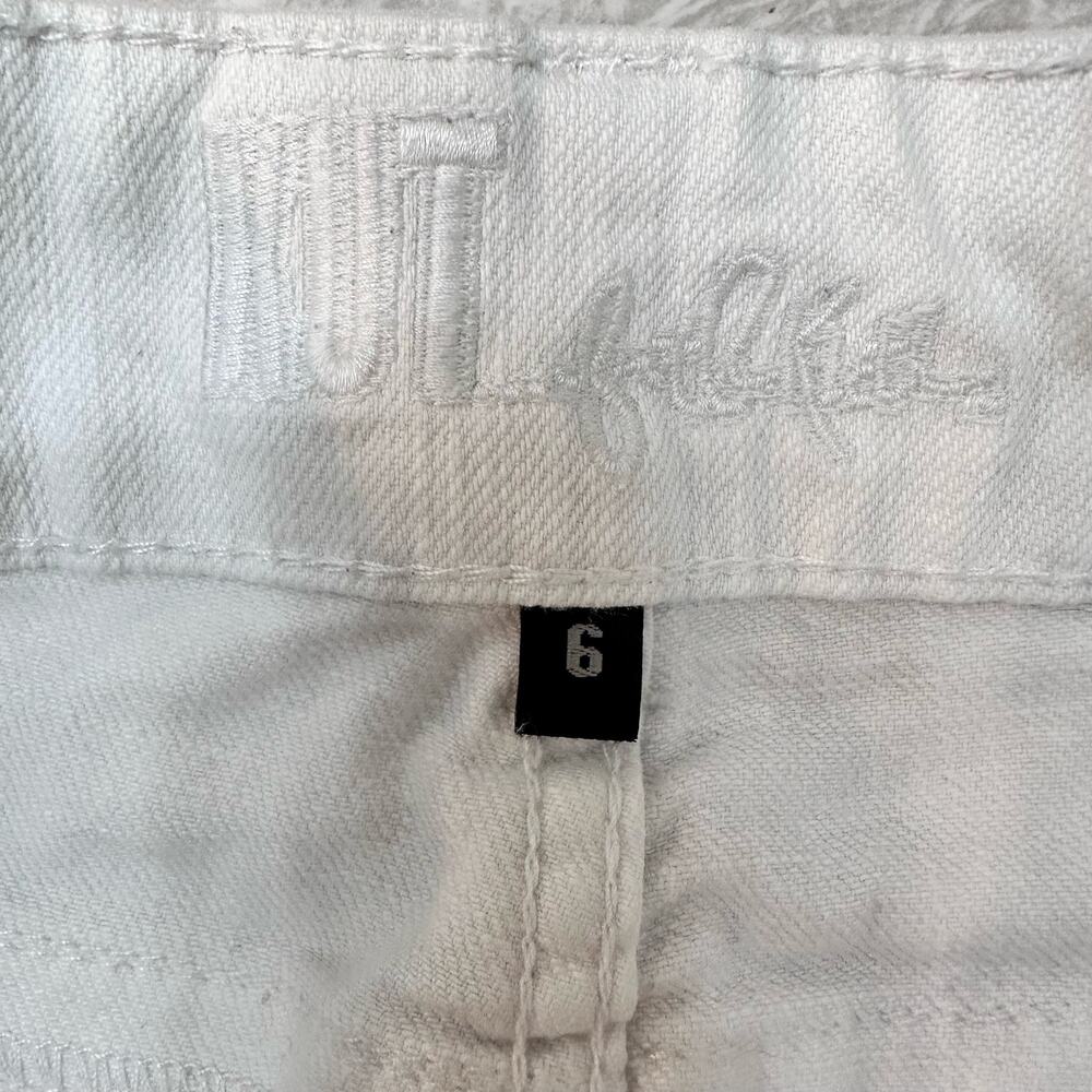 Kut from the Kloth Linen Look White Bermuda Shorts Size 6 - Picture 13 of 15